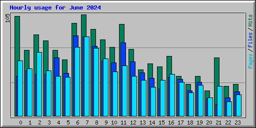 Hourly usage for June 2024