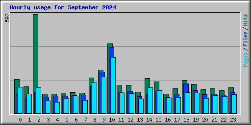 Hourly usage for September 2024